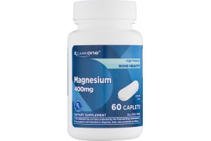 CareOne Magnesium 400mg Caplets - 60 CT