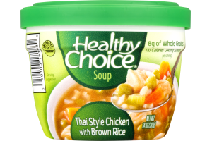 Healthy Choice Thai Style Chicken with Brown Rice Soup