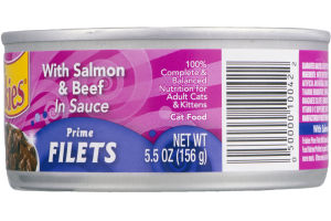 Purina Friskies Prime Filets with Salmon & Beef in Sauce Cat Food