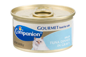 Companion Gourmet Food for Cats Grilled Tuna Dinner in Gravy 3 OZ