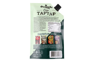 Соус Тартар Фазенда д/п 180г