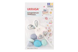 Набір кондитерських прикрас Зайчик на паличці з крашанками Ukrasa