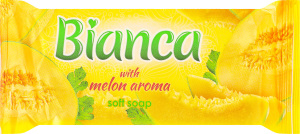 Мыло туалетное с ароматом дыни Bianca 125г
