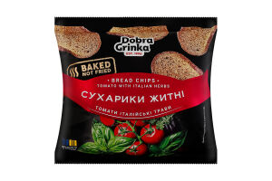 Сухарики ржаные Томаты итальянские травы Dobra Grinka м/у 80г