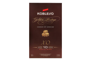 Коньяк 500мл 40% марочный группы КС XO Golden heritage Koblevo к/у