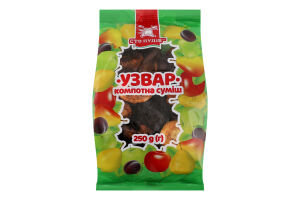 Суміш компотна Узвар Сто пудів м/у 250г