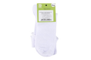 Шкарпетки Premier socks вис рубчик рюш білі р22-24