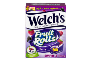 Welch's Fruit Rolls Berry - 6 CT