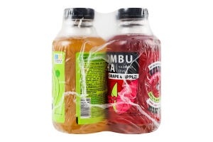 Напитки брожения фильтрованные непастеризованные Kombucha Apple&Pear + Berry + Grape&Apple Vit-Fit м/у 4х0.5л