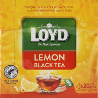 Чай черный байховый мелкий со вкусом лимона Lemon Loyd к/у 20х1.7г
