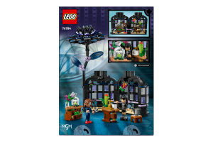 Конструктор для детей от 9лет №76784 Black dahlia flower Wednesday Lego 358эл