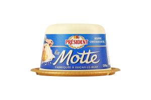 Масло кислосливочное 82% с кристаллами морской соли La motte President п/у 250г