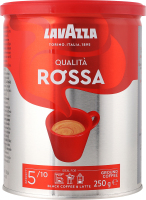 Кава натуральна смажена мелена Qualita Rossa Lavazza з/б 250г