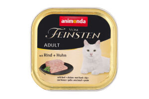 Корм д/котів з яловичиною та куркою 100г Вом Фейштн