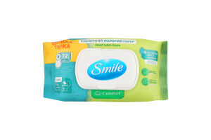 Бумага туалетная влажная Comfort Smile 72шт