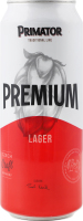 Пиво 0.5л 5% світле пастеризоване Лагер Premium Primator з/б