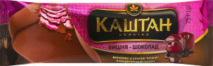 Морозиво в кондитерській глазурі Вишня-шоколад Каштан м/у 75г