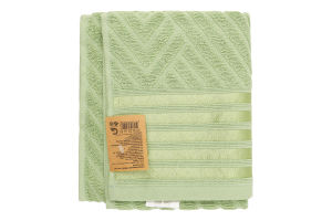 Рушник сіро-зелений махровий 40*70см 500г/м2 GM Textile