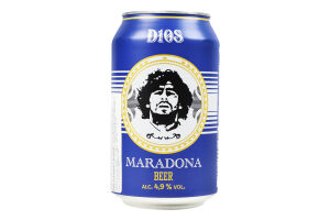Пиво Maradona Lager світле з/б