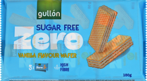 Вафли с ванильным кремом без сахара с подсластителем Zero Gullon м/у 180г