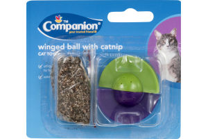 Companion Cat Toy Winged Ball with Catnip