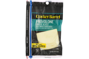Cracker Barrel Cheese Slices Provolone - 12 CT