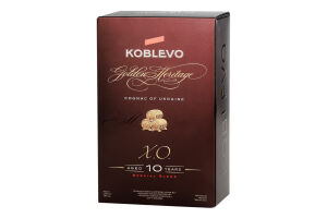 Коньяк 500мл 40% марочний XO Golden heritage Koblevo к/у