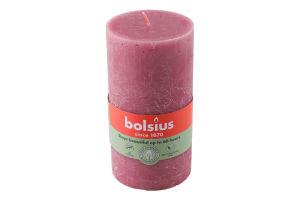Свеча розовая 13х6.8см №103668790339 Bolsius 1шт