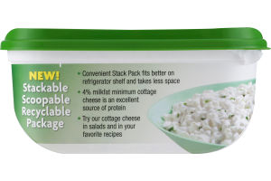 Dean's 4% Milkfat Cottage Cheese with Chives Small Curd