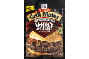 McCormick Grill Mates Steakhouse Burgers Seasoning Mix Smoky Applewood