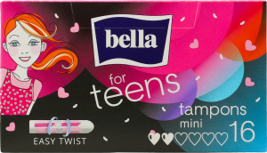 Тампони For teens mini 16шт Bella