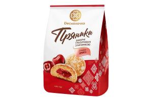 Пряники заварные глазированные с начинкой Со вкусом вишни Dесняночка м/у 400г