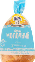 Батон половинка в нарізці на заквасці Молочний Рома м/у 0.225кг