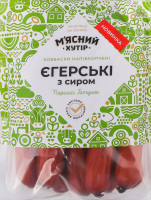 Колбаски с мясом птицы Егерские с сыром М'ясний хутір п/к 1с кг