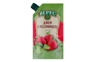 Джем с клубникой нестерилизованный Верес д/п 140г