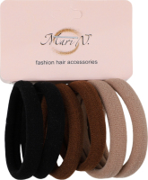 Набір резинок д/волосся однотонні 6шт Mari N