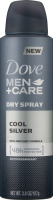 Dove Men+Care Dry Spray Antiperspirant Cool Silver