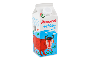 Молоко 2.6% пастеризованное Art moloko Яготинське т/п 750г