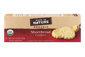 Back to Nature Organic Shortbread Cookies