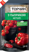 Кетчуп пастеризованный С паприкой Торчин д/п 250г