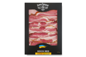 Бекон свиной нарезка BBQ Димні Традиції г/к в/с к/у 120г
