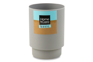 Стакан для зубних щіток Home&Care Basic сірий