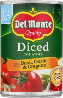 Del Monte Diced Tomatoes with Basil, Garlic & Oregano
