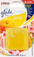 Освежитель воздуха гелевый сменный аромаблок Фруктовая фантазия Sensations Glade 8г