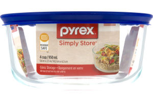 Pyrex Simply Store Glass Storage Container - 4 Cup
