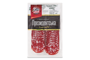 Колбаса нарезка Президентская Алан с/в в/с в/у 0.08кг