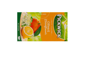 Чай фруктово-травяной ароматизированный Цитрус-бузина Fruit fusion Pickwick к/у 20х2г