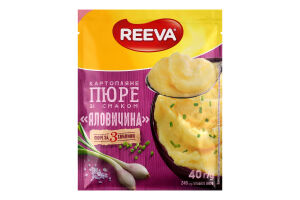 Пюре картопляне швидкого приготування Яловичина Reeva м/у 40г