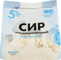 Сир кисломолочний 5% зернистий Молочний острів м/у 350г