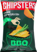 Чипси картопляні хвилясті Сир та цибуля Chipster's м/у 95г